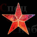 Светодиодная фигура "Красная звезда" на опоре 200х160 см